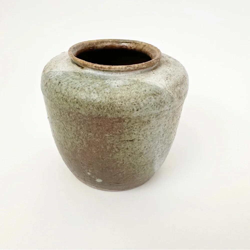 Small Handmade Pottery Vase Home Decor Shelf Sitter Trinket